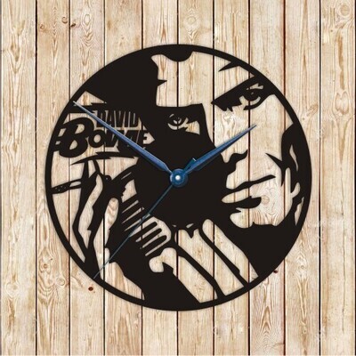 David Bowie Clock Vector Cutting File