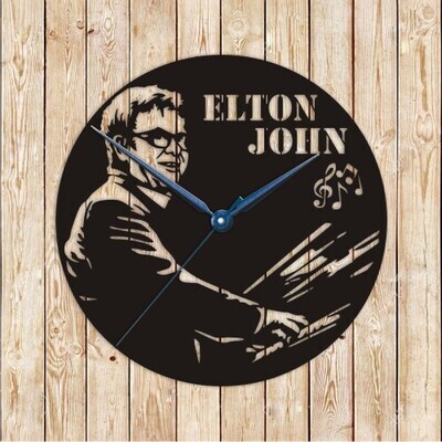 Elton John Clock Vector Cutting File