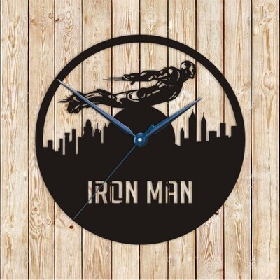 Ironman Clock Vector Cutting File