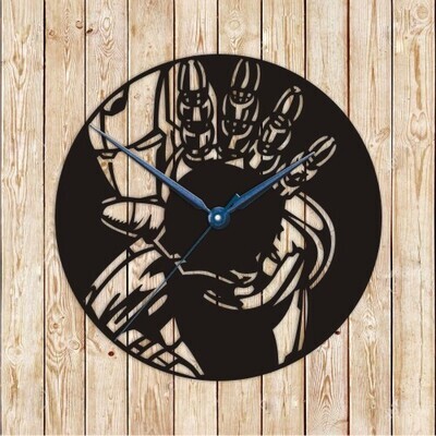 Ironman Clock Vector Cutting File