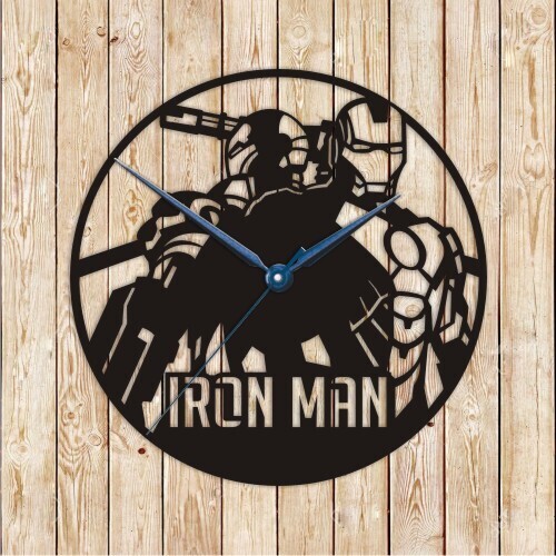 Ironman Clock Vector Cutting File