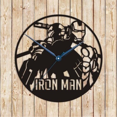 Ironman Clock Vector Cutting File