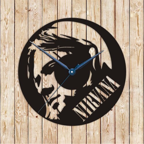 Nirvana Clock Vector Cutting File