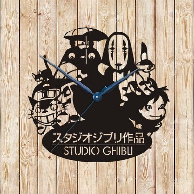 Ghibli Clock Vector Cutting File