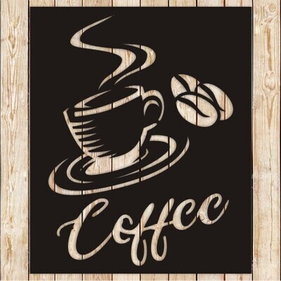 Coffee Sign vector cutting file