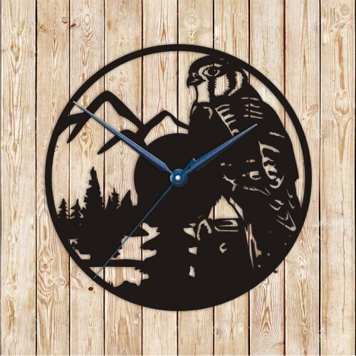Kestrel Clock Vector Cutting File
