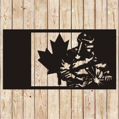 Welder Canadian Flag cutting file