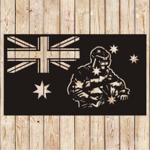 Welder Australian Flag cutting file