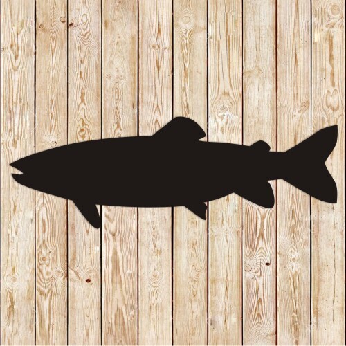 Trout Fish Silhouette FREE vector cutting file