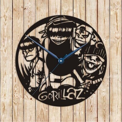 Gorillaz Clock Vector Cutting File