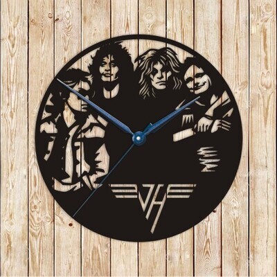 Van Halen Clock Vector Cutting File