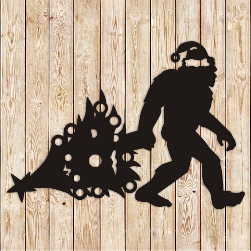 Christmas Bigfoot cutting file