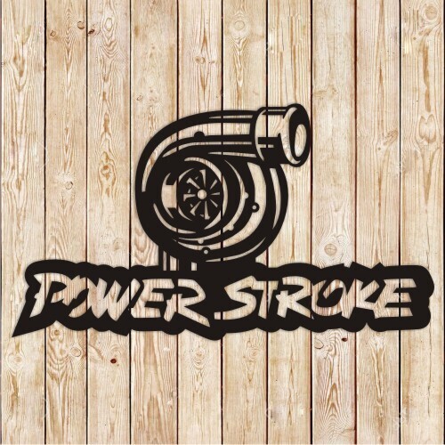 Power Stroke Sign Cutting File