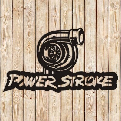 Power Stroke Sign Cutting File