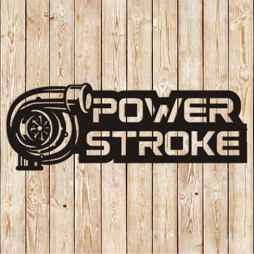 Power Stroke Sign Cutting File