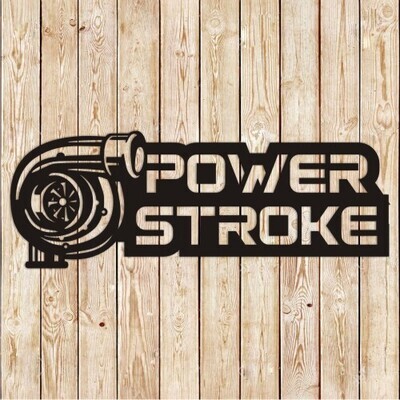 Power Stroke Sign Cutting File