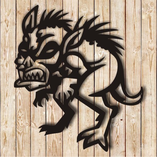 Chupacabra Halloween  Decor .svg, .dxf cutting file