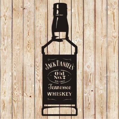 Jack Daniels Whiskey Bottle cutting file