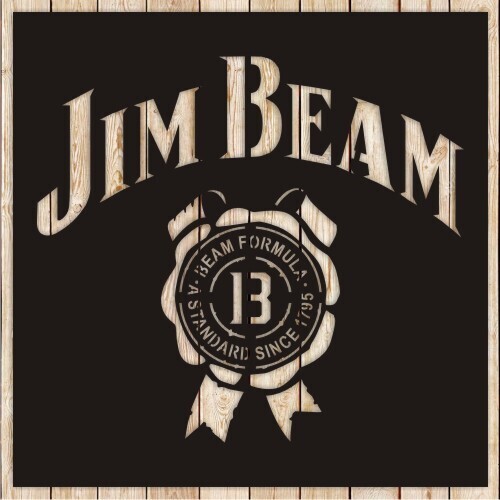Jim Beam Whiskey Sign cutting file