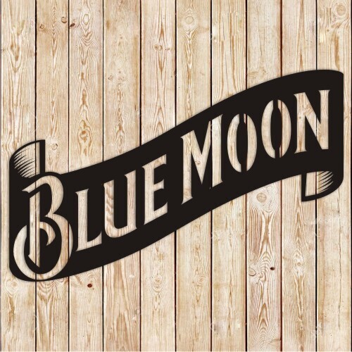 Blue Moon Beer Logo cutting file