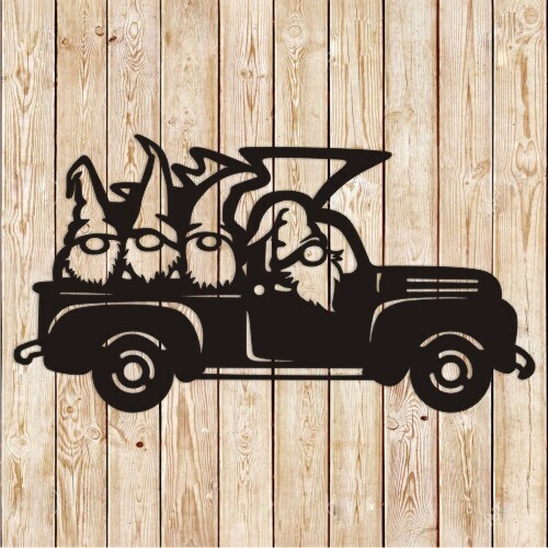 Christmas Elfs or Gnomes  Truck Decoration