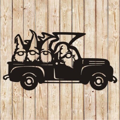 Christmas Elfs or Gnomes  Truck Decoration