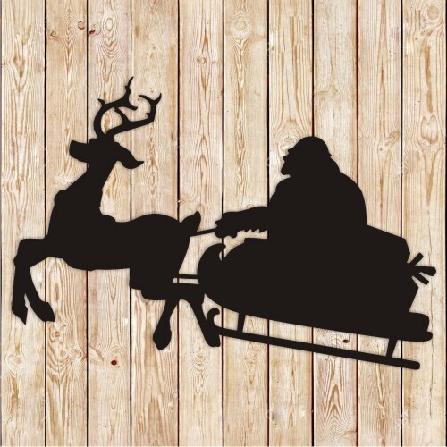 Christmas Bigfoot Sleigh cutting file