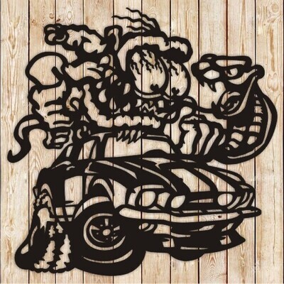 Mustang Monster Fink Hot Rod Cutting File