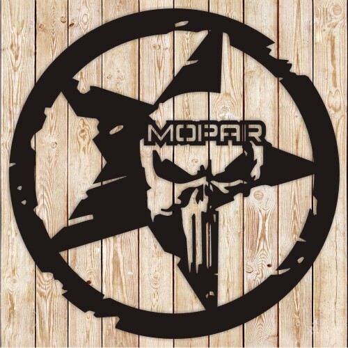 Punisher Mopar Sign Cutting File