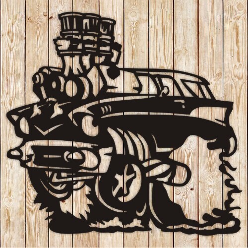Muscle Car Art Cutting File