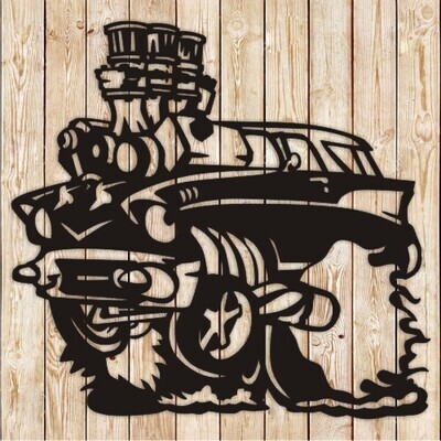 Muscle Car Art Cutting File