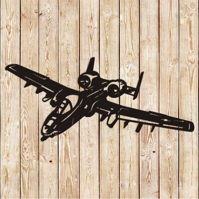 Plane A-10 Thunderbolt Warthog Vector Cutting File