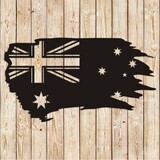 Tattered Australian Flag Cutting File