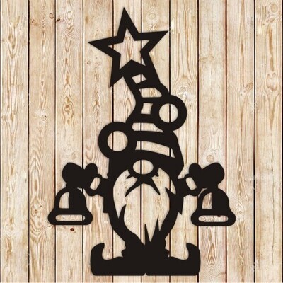 Christmas Gnome Decor Vector Cutting File