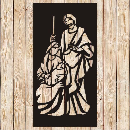 Nativity Manger Scene Vector Cutting File