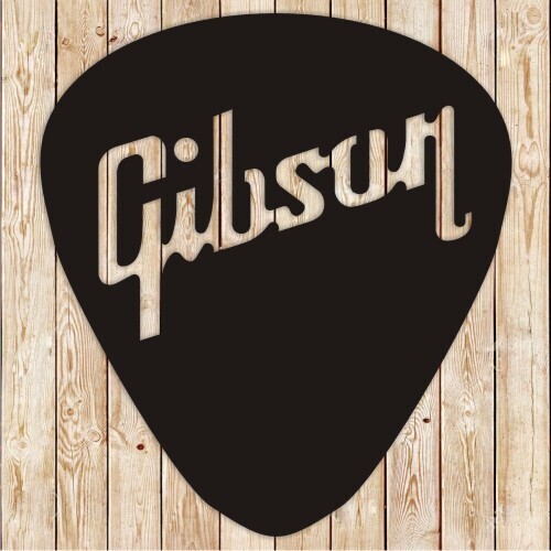 Gibson Guitar Pick Vector Cutting File