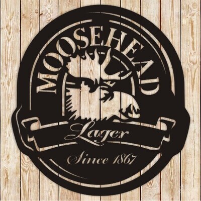 Moosehead Beer Logo Vector Cutting File