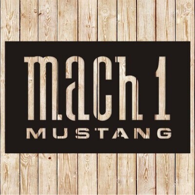 Mustang Mach 1 Logo Vector Cutting File