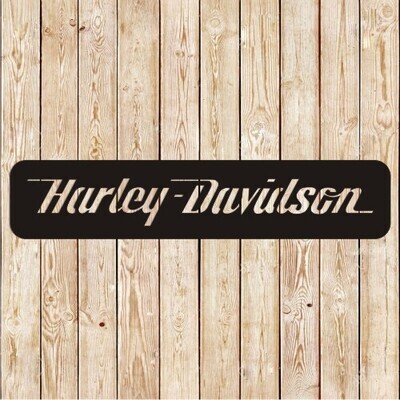 Harley-Davidson Cursive Logo Vector Cutting File