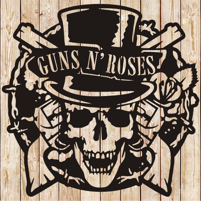 Guns  N&#39; Roses Logo Vector Cutting File