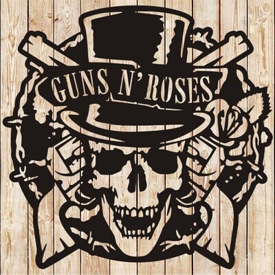 Guns  N&#39; Roses Logo Vector Cutting File