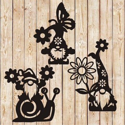 Spring Gnomes Yard Decor