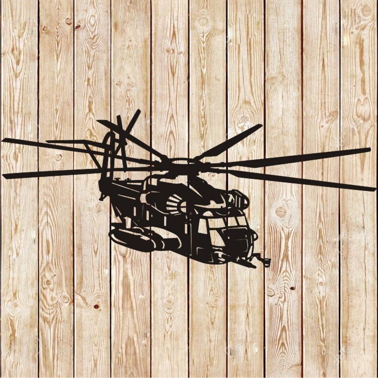 Sikorsky CH-53E  Super Stallion Helicopter Vector Cutting File
