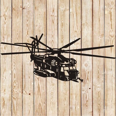 Sikorsky CH-53E  Super Stallion Helicopter Vector Cutting File