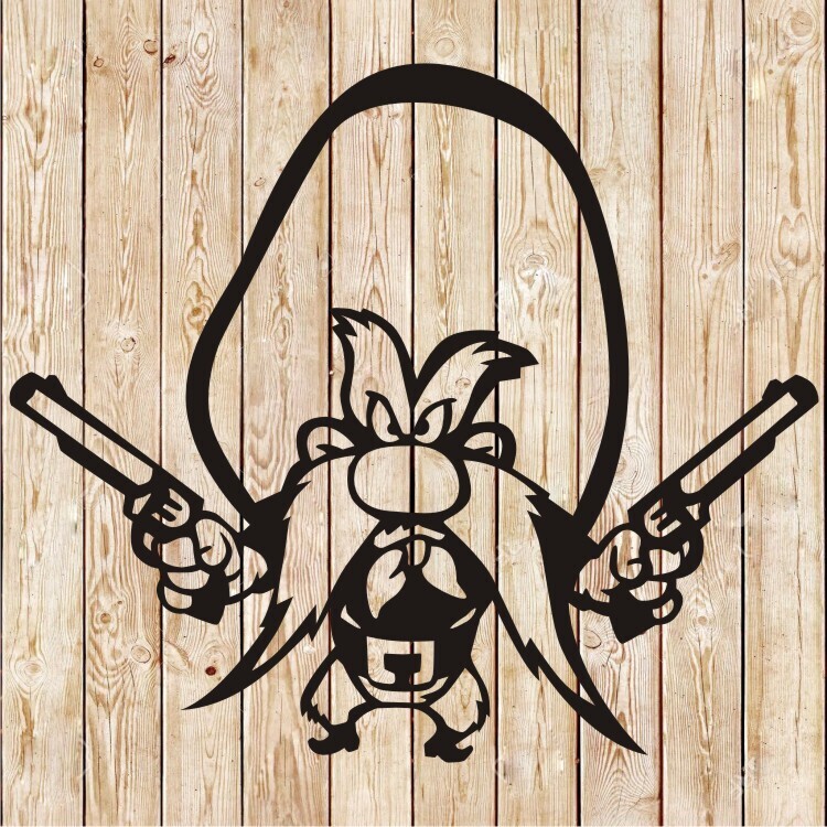 Yosemite Sam cutting file