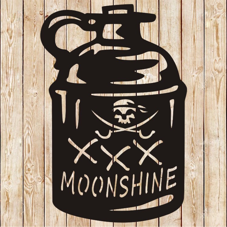 Moonshine XXX Bottle Vector Cutting File