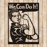 We Can Do It! Strong Woman Sign cutting file