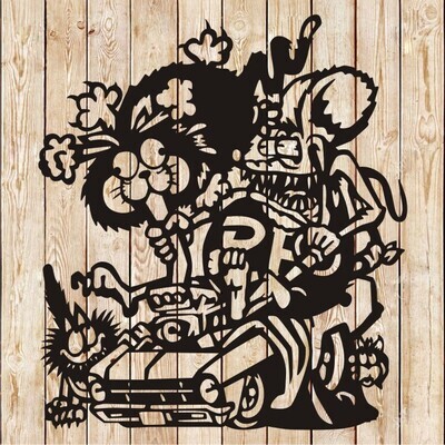 Rat Fink Suck my Exhaust Cutting File