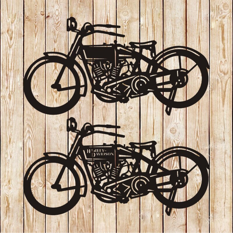 Harley Davidson 11F Bike Vector Cutting File