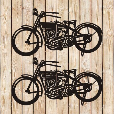 Harley Davidson 11F Bike Vector Cutting File
